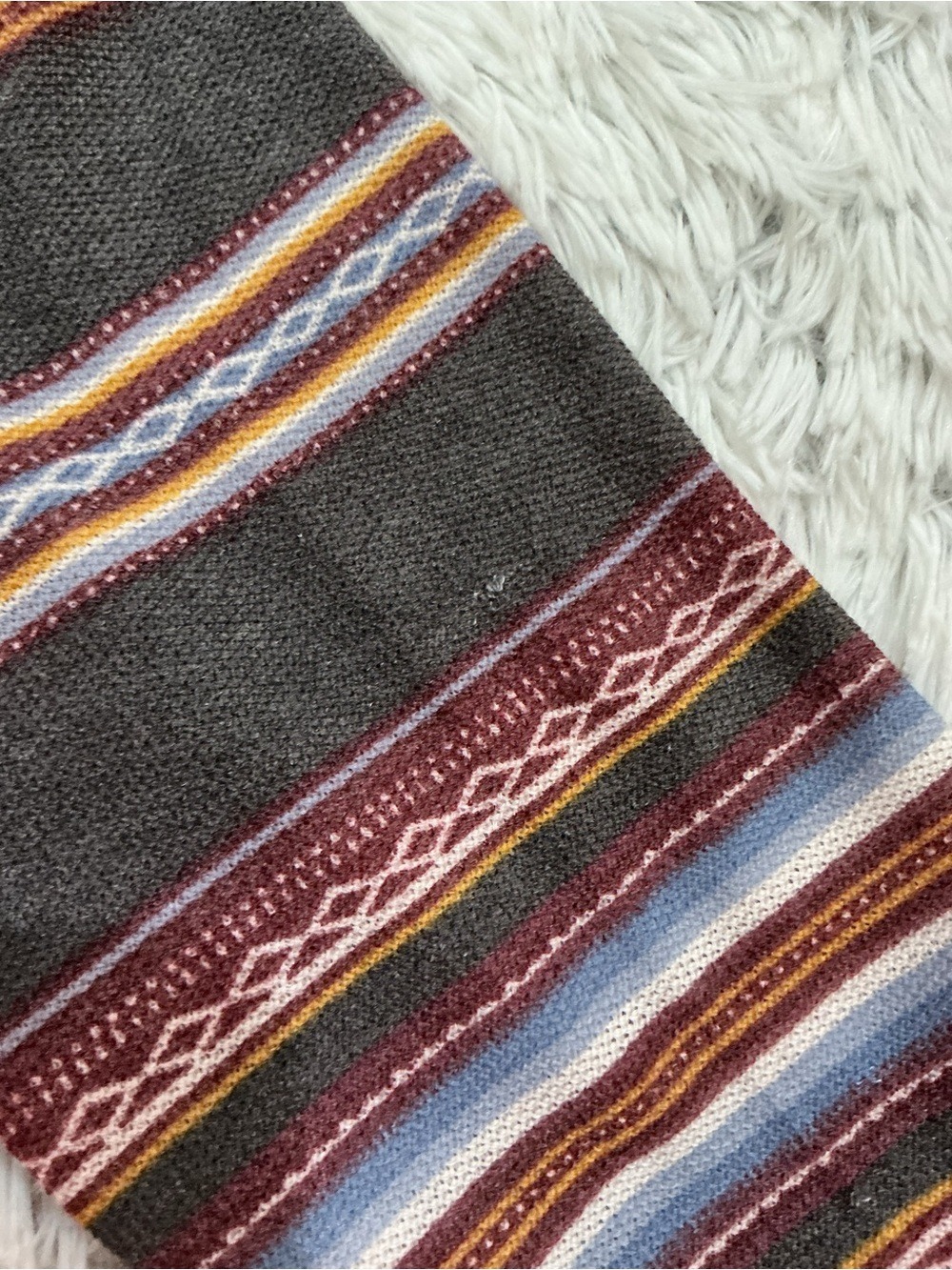 Wallflower 2X Open Front Striped Cardigan Duster Boho Lightweight Pocket Sweater - Picture 11 of 14